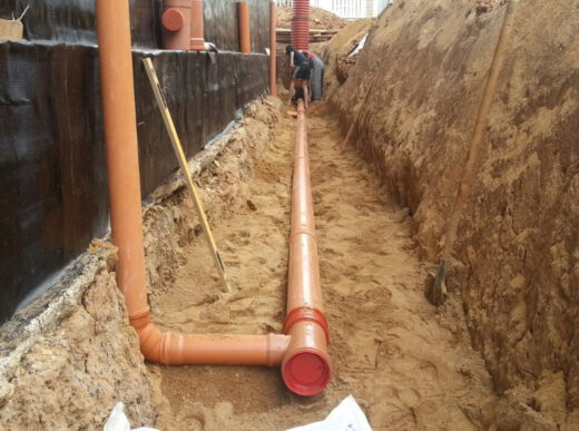 Баннер дренаж фундамента (участка)