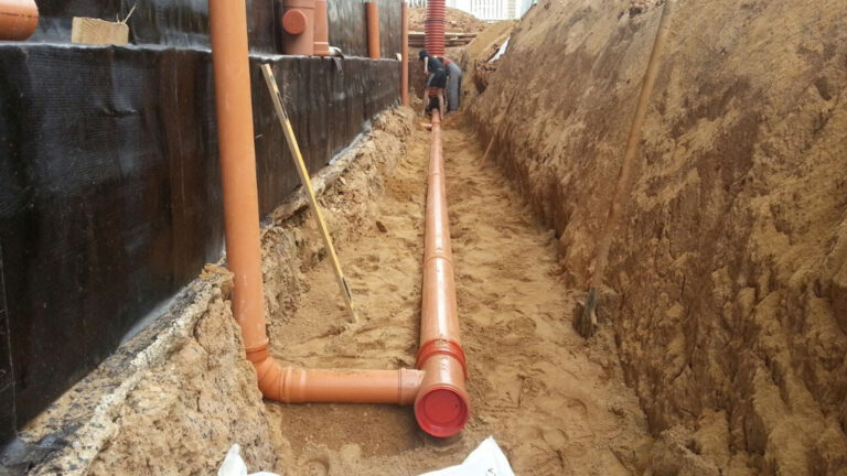 Баннер дренаж фундамента (участка)