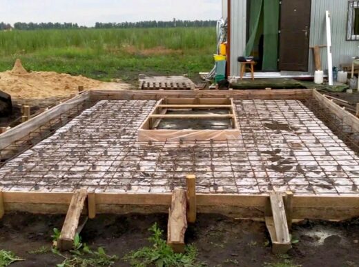 Баннер фундамент для гаража