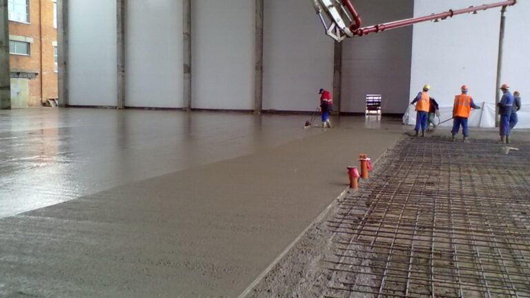 Баннер заливка бетонных полов