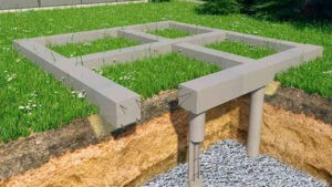 Фон для видео свайный фундамент