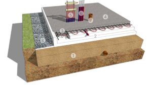 Фон для видео строительство фундамента утепленная шведская плита