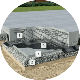 Фото 1 монолитная плита фундамент