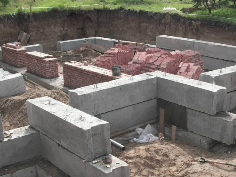Фото 3 сборный фундамент из блоков