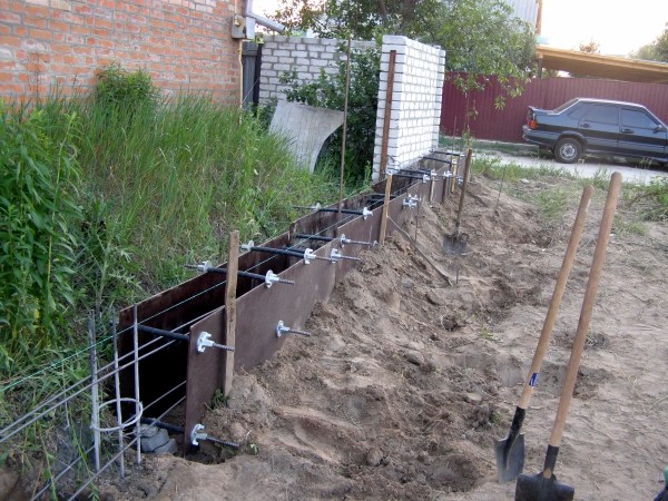 Фото фундамент для забора