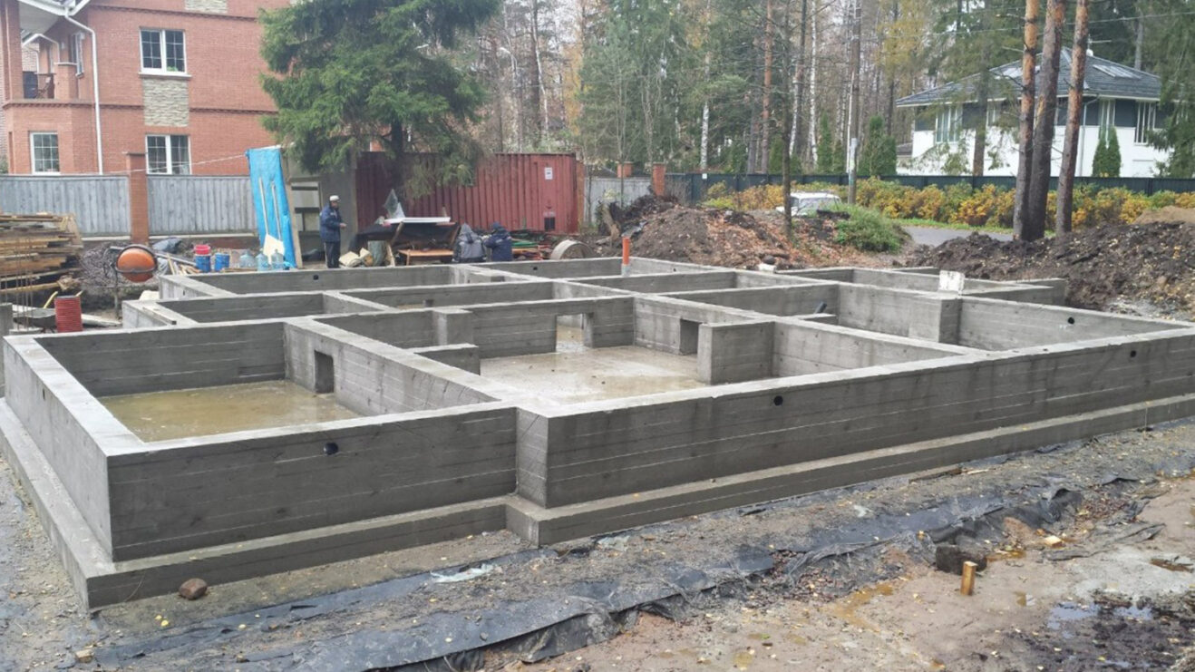 Фото фундамент с цоколем