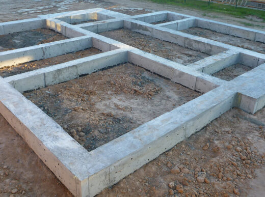 Фото ленточный фундамент