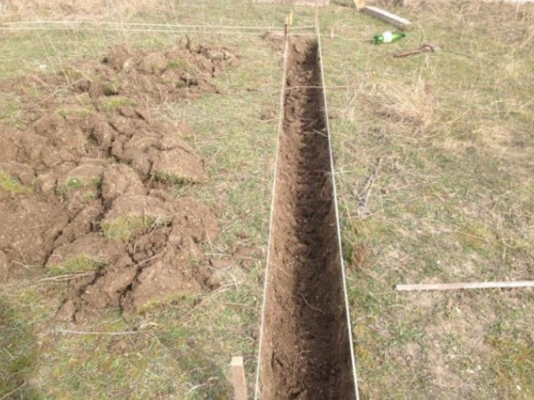 Фото разметка фундамента под забор