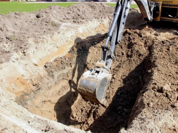 Фото рытье котлована под фундамент
