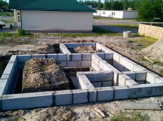 Фото сборный фундамент