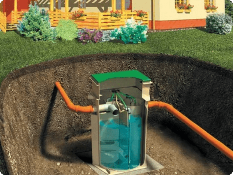 Фото станция биологической отчистки