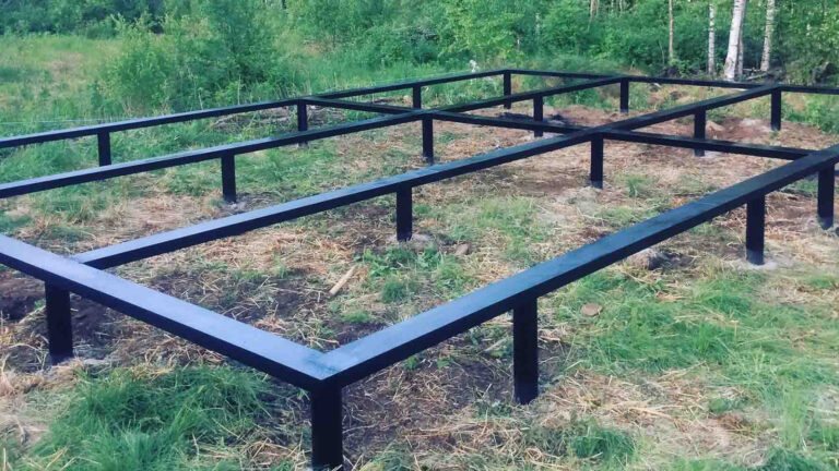 Фото свайный фундамент