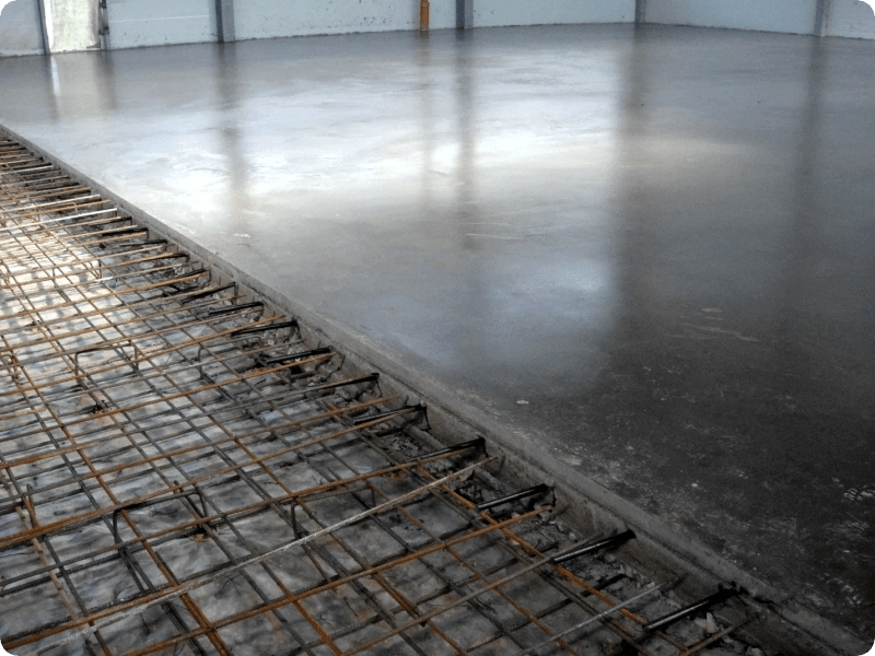 Фото заливка бетонного пола