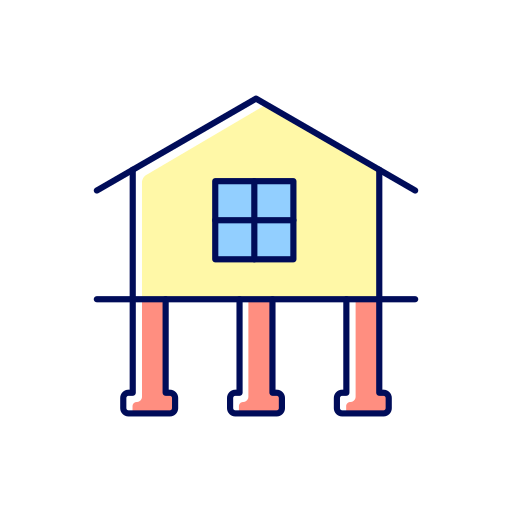 Иконка фундамент винтовой